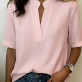 Margaux | Elegant blus med V-ringning