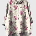 Produktbild – Valeria – Blus med Blommönster