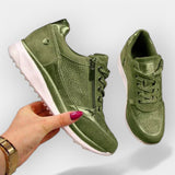Sneakers med anatomisk passform och dragkedja