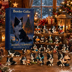 Border collie – adventskalender 2026 med 24 figurer – bild 1