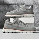 Stödjande sneakers i läder