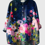 Produktbild – Valeria – Blus med Blommönster