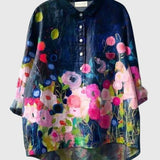 Produktbild – Valeria – Blus med Blommönster