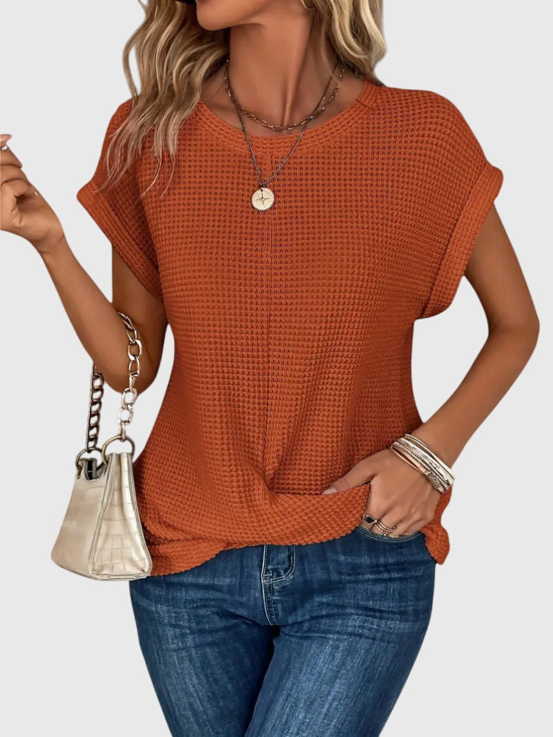 Produktbild – Isa – Elegant rundhalsad blus