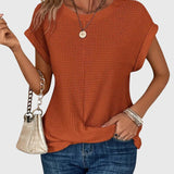 Produktbild – Isa – Elegant Blus Med Rund Halsringning