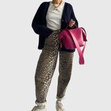 Produktbild – Chandra – Vintage Jeans med Leoprint