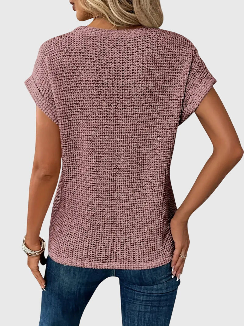 Produktbild – Isa – Elegant rundhalsad blus