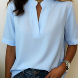 Margaux | Elegant blus med V-ringning