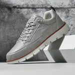 Stödjande sneakers i läder