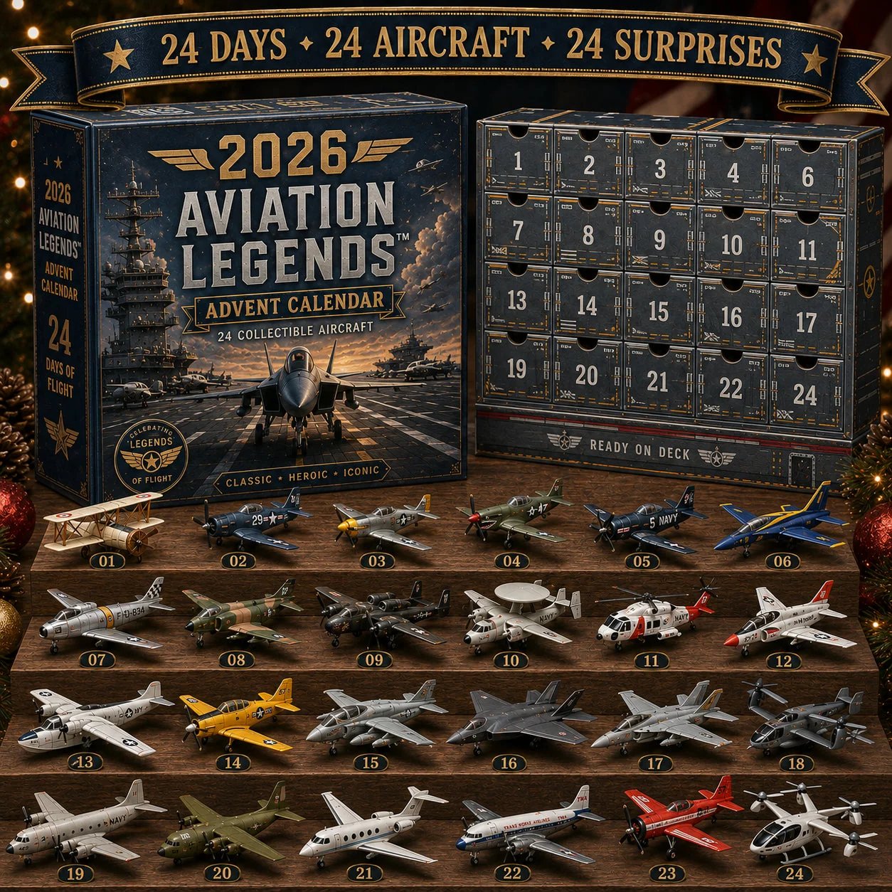 Aviation Legends adventskalender 2026 – 24 flygplan – bild 1