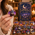 Halloweenadventskalender 2026 – fladdermusby i månsken – bild 3