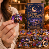 Halloweenadventskalender 2026 – fladdermusby i månsken – bild 3