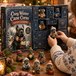 Cane corso i vintermiljö – adventskalender 2026 – bild 4