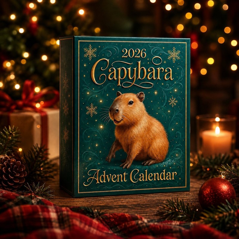 CapybaraTime™ adventskalender – 24 kapybarafigurer – bild 1