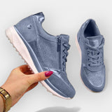 Sneakers med anatomisk passform och dragkedja
