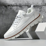 Stödjande sneakers i läder