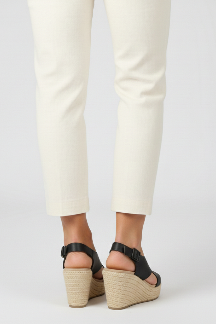 Produktbild – Michelle – Slingback-sandaler Med Kilklack Och Korsade Remmar För Dam