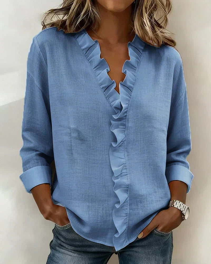 Susan | Blus med volanger