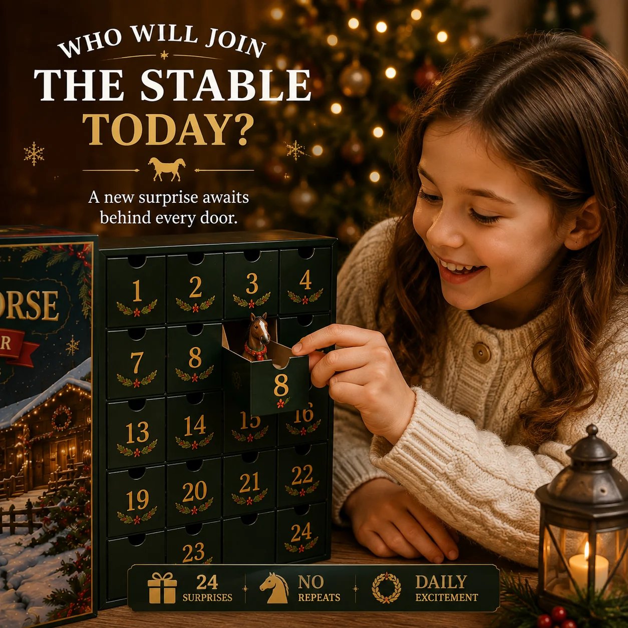 Julhästar – adventskalender – bild 3