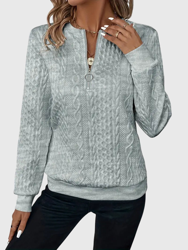 Produktbild – Nora – Med dragkedja blus
