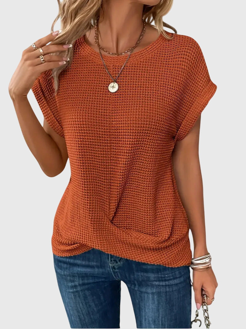 Produktbild – Isa – Elegant rundhalsad blus