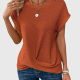 Produktbild – Isa – Elegant Blus Med Rund Halsringning