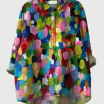 Produktbild – Valeria – Blus med Blommönster