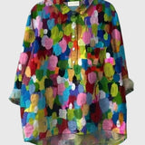 Produktbild – Valeria – Blus med Blommönster