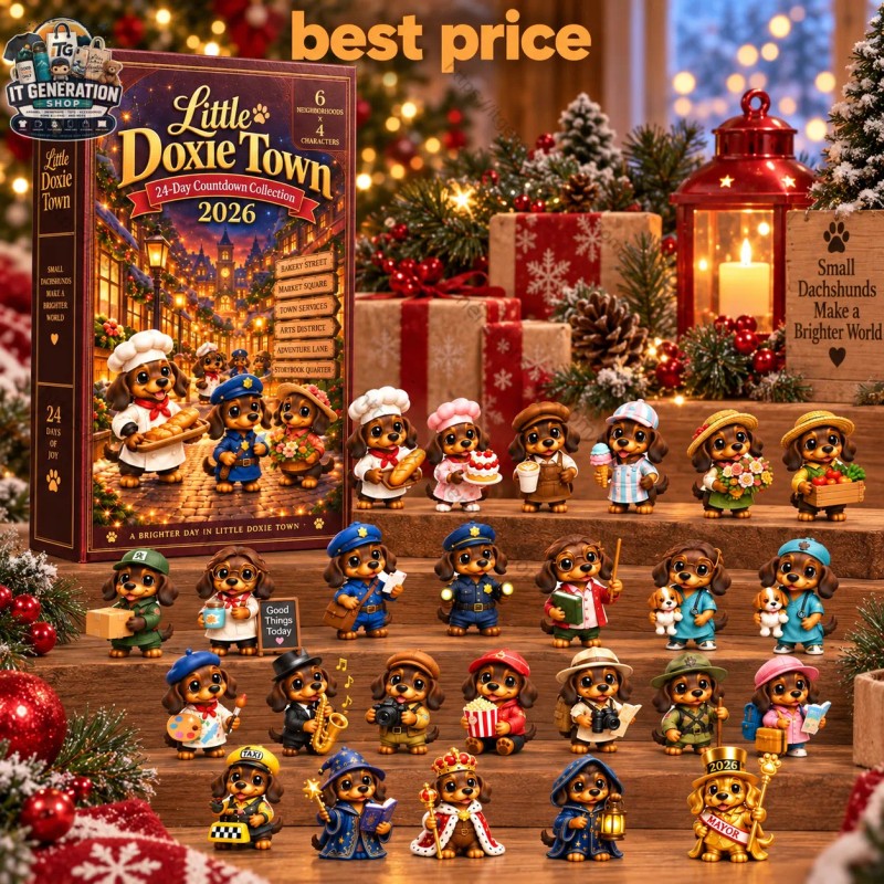Utklädda taxar – adventskalender med 24 minifigurer – bild 1