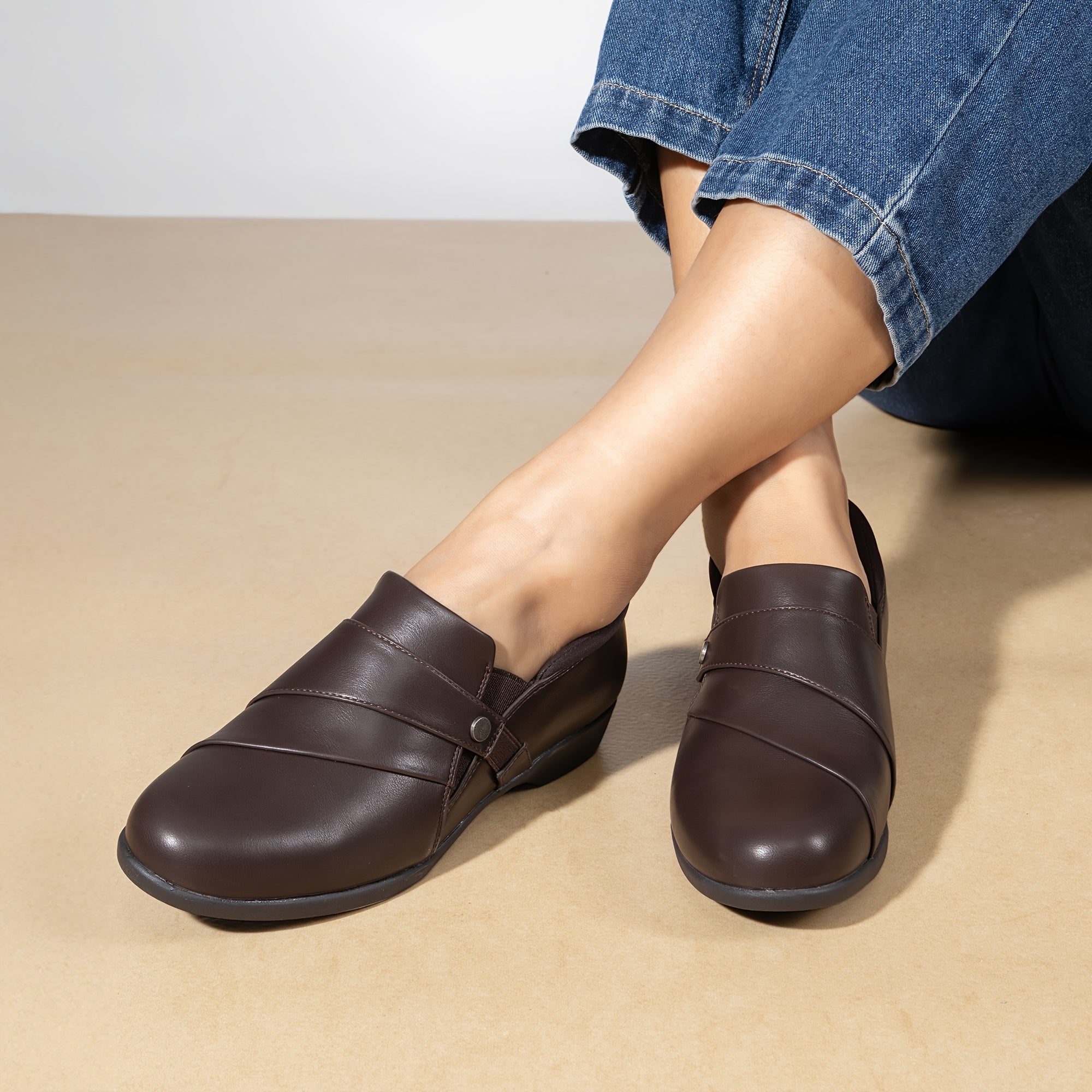 Isabelle | Dressade loafers med fotstöd
