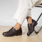 Isabelle | Dressade loafers med fotstöd