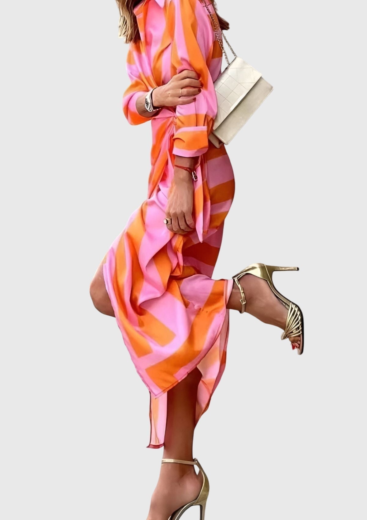 Produktbild – Everly – Elegant Wrap Dress With Print
