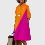 Produktbild – Paige – Elegant Klänning Med Fickor
