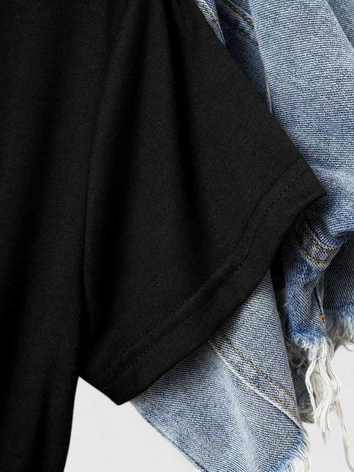 Produktbild – Ivanelle – Bekväm T-shirt med Kort Ärmar