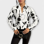 Produktbild – Lara Elegant Blus Med Design