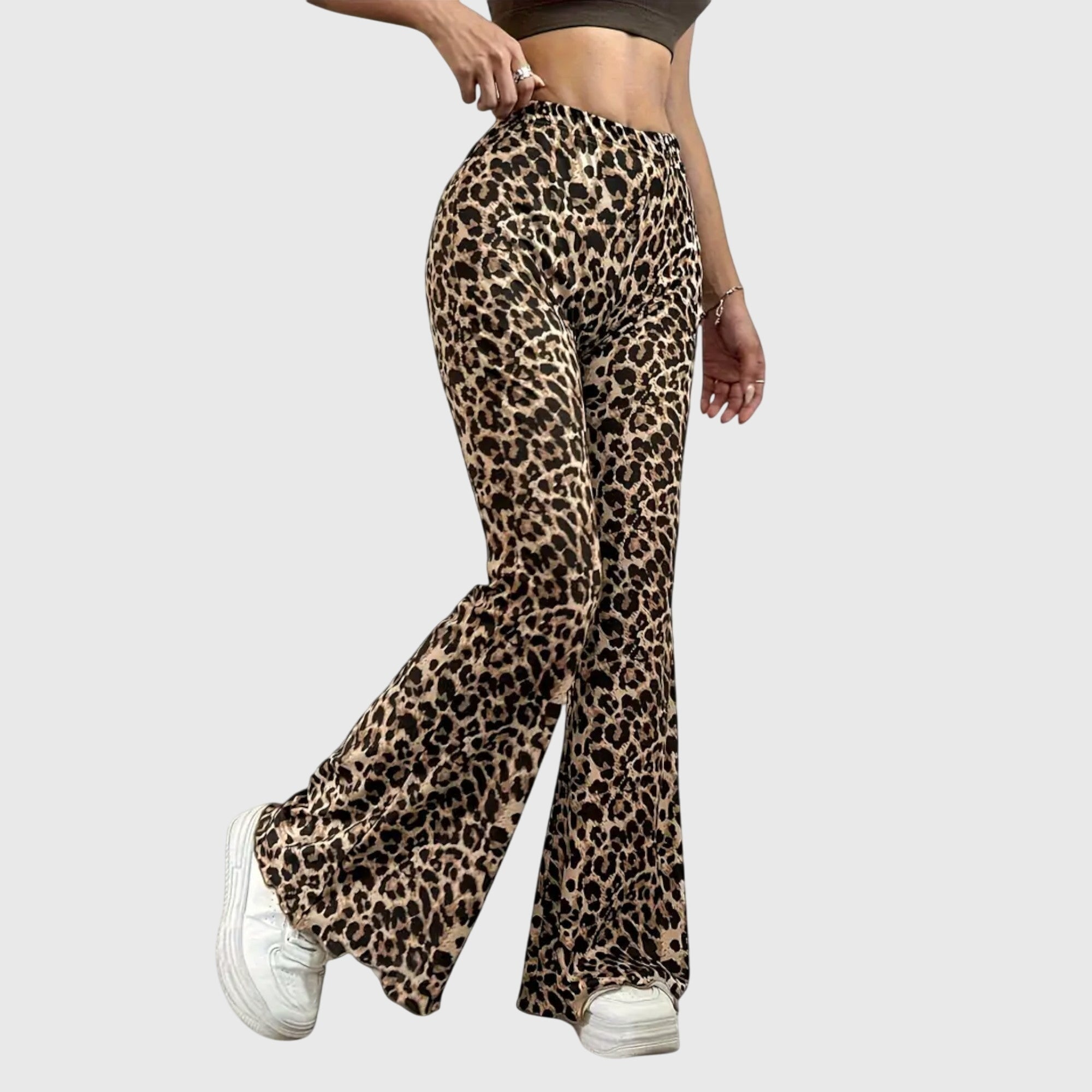 Produktbild – Leopard Bootcut Byxor
