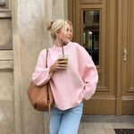 Rosalie | Rosa långärmad tröja