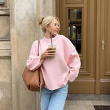Rosalie | Rosa långärmad tröja