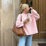 Rosalie | Rosa långärmad tröja