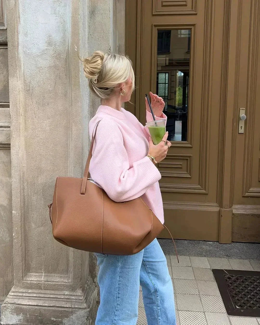 Rosalie | Rosa långärmad tröja