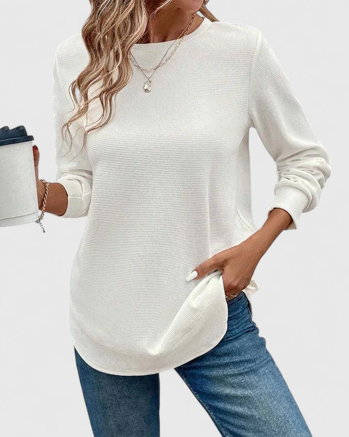 Produktbild – Nadyalyn – Elegant O-Hals Långärmad