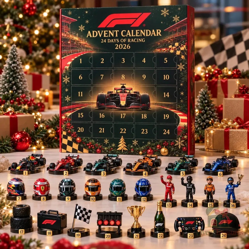 F1 Formel 1 adventskalender 2026 – 24 racingdagar – bild 1