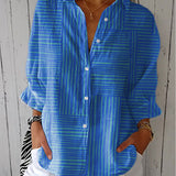 Inès | Elegant mönstrad blus