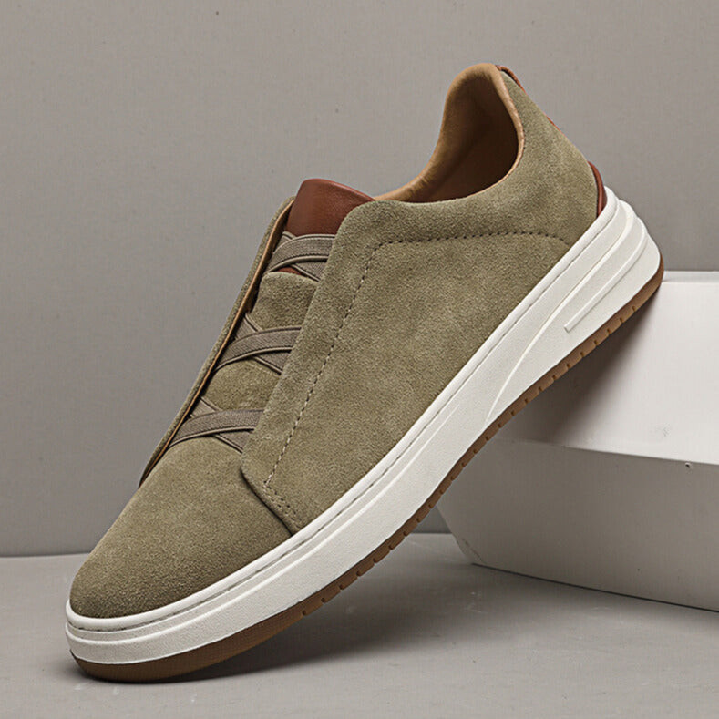 Slip-on-skor i mocka