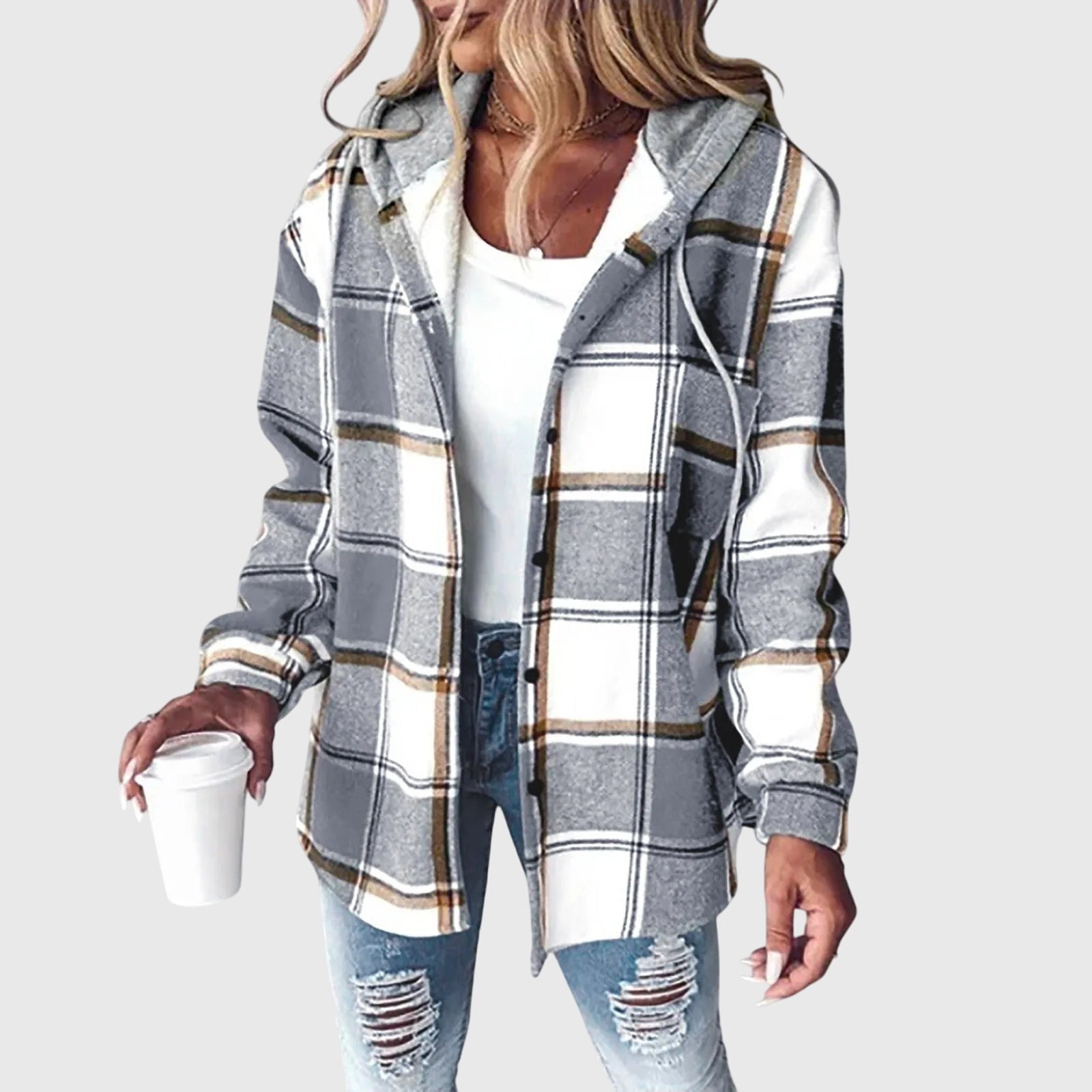 Produktbild – Martina – Dam Mesh Knapp Placket Jacka