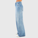 Produktbild – Kayla – Damens Avslappnade Baggy Denimbyxor