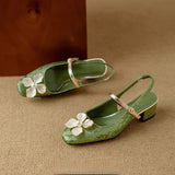 Sophie | Pumps med pärlemorsblomma