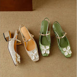 Sophie | Pumps med pärlemorsblomma