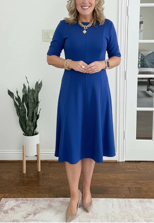 Produktbild – Evelyn Quinn – Retro A-Linje Sommarklänning