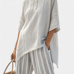 Produktbild – Talvora – Elegant randig asymmetrisk set